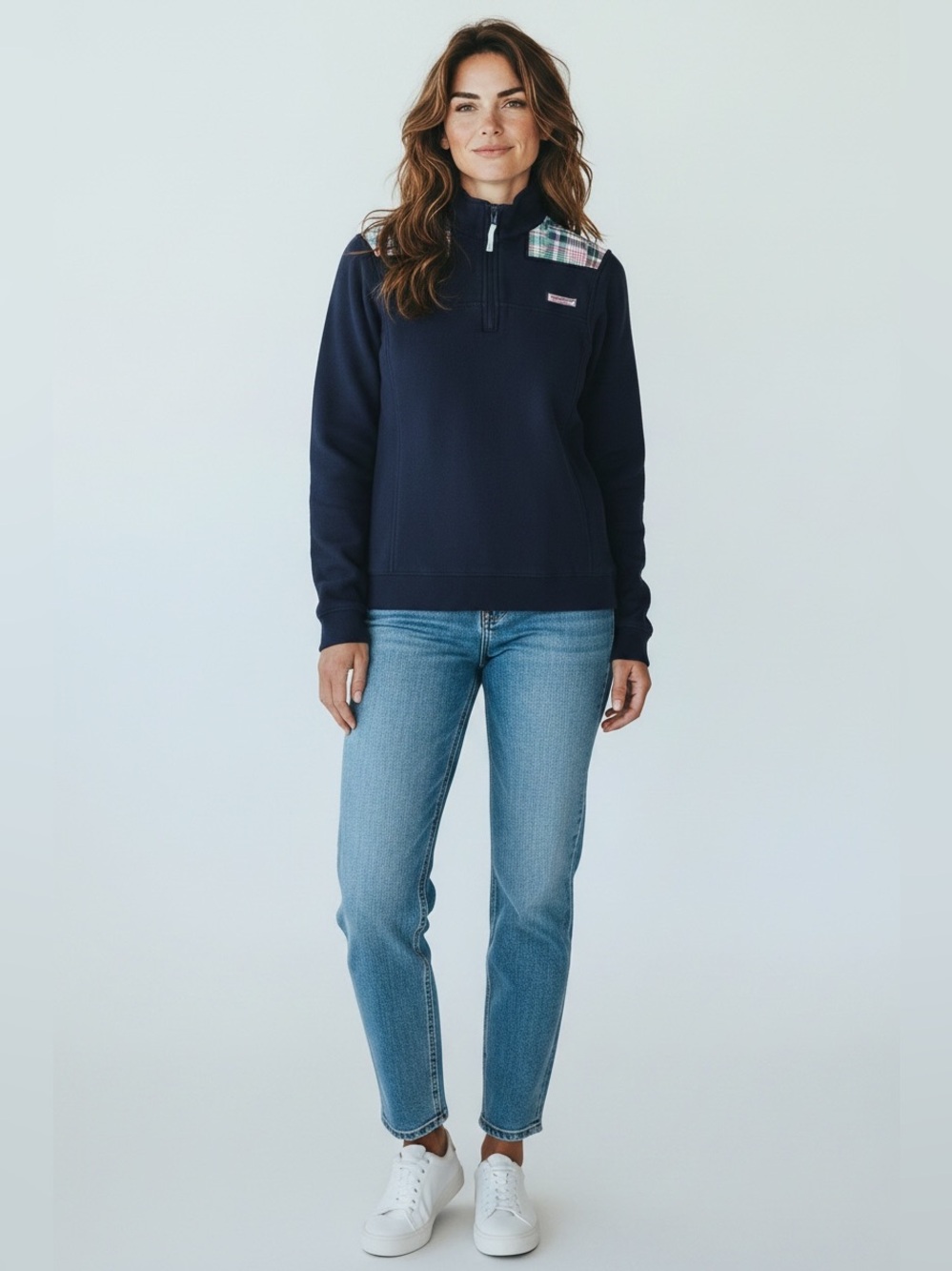 Vineyard Vines Long Sleeve Women’s ‘Shep Shirt’ // Navy // XS